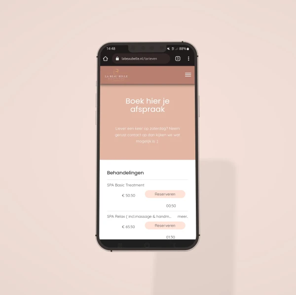 Online boeken op je schoonheidssalon website